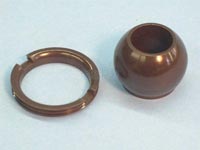 Jet,Eyeball & Retaining Ring, Brown