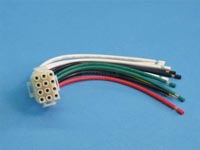 Plug, 12 Pin Male Amp Plug  W/ Female Pins, w/ Wires