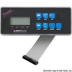 3-00-5019 - Spa Side Control, Electronic,  Brett Aqualine,1 Pump