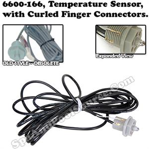 6600-166, Sundance Spa Temp Sensor w/ Cureld Finger Connector 6600-166, Sundance Spas Temp Sensor